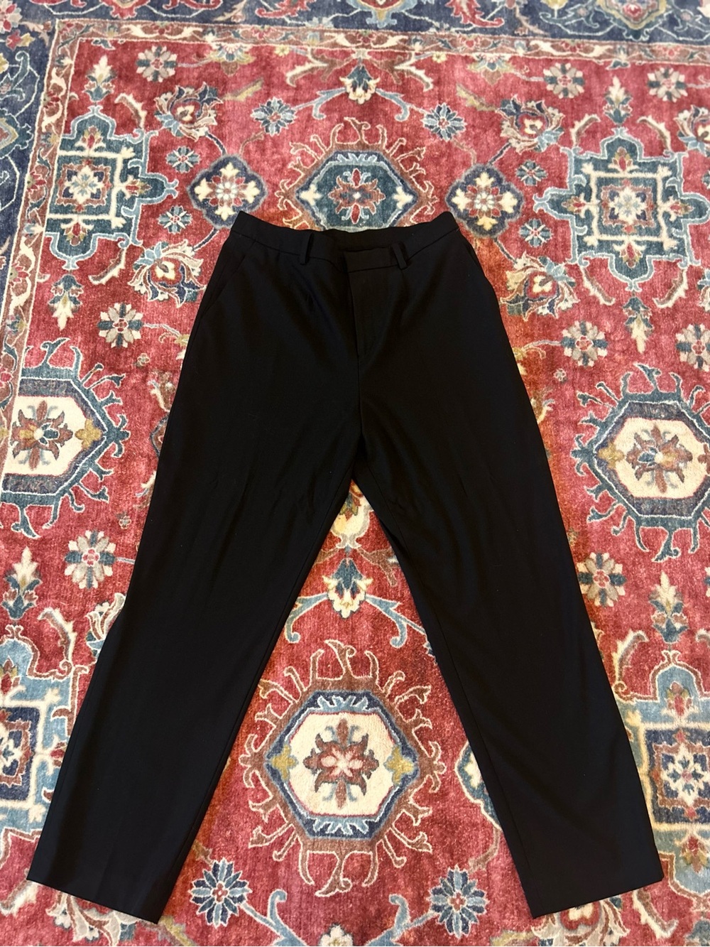 Uniqlo Black Women's Tapered Dress Trousers